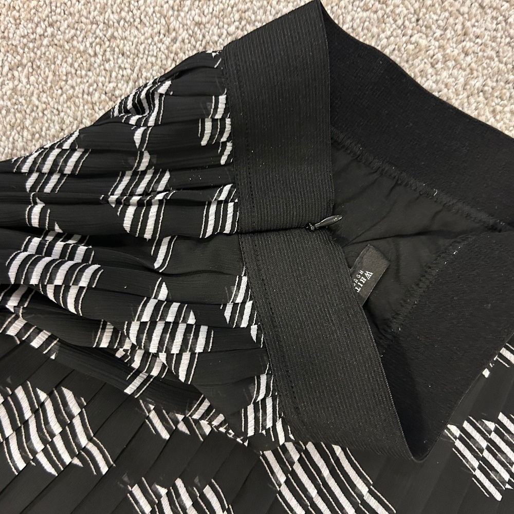 White House Black Market (WHBM) Pleated Lined Chiffon Skirt - Picture 5 of 8